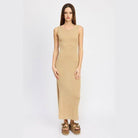 Crochet Maxi Dress With Back Tie Detail - VacationGrabs