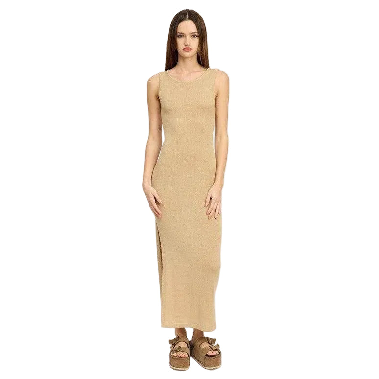 Crochet Maxi Dress With Back Tie Detail - VacationGrabs