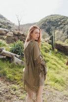Crochet Medallion Tassel Kimono - VacationGrabs