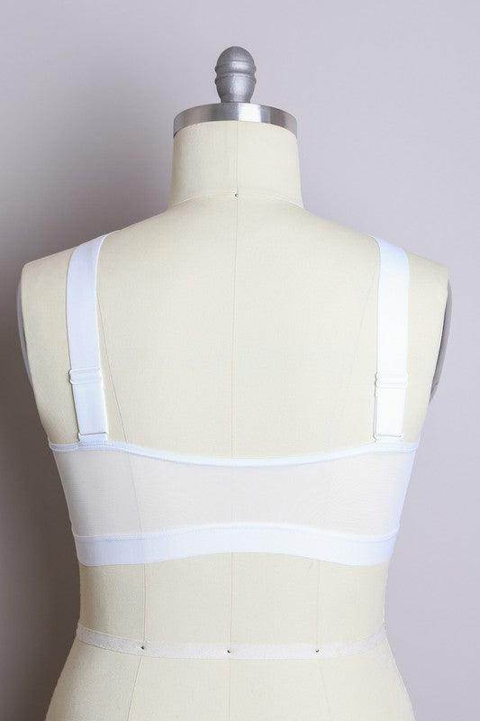 Cross Front Bralette Plus - VacationGrabs