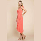 Culture Code Ruffle Detail Surplice Wrap Slip Dress - VacationGrabs