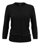Crewneck Button Down Knit Cardigan Sweater - VacationGrabs