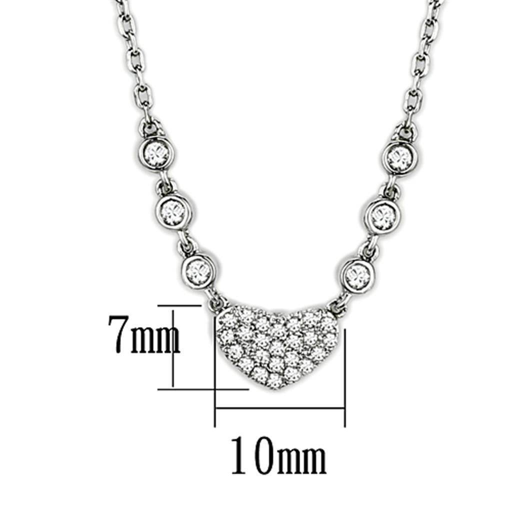 Dainty necklace for travel fashion featuring a heart pendant and sparkling embellishments