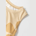 Close-up of SHEWIN INC. women's daisy print tank dress with soft fabric and comfortable neckline