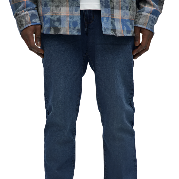 VacationGrabs dark wash urban jeans men styled with white sneakers and a casual shirt