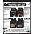 10 pack facial masks featuring charcoal, seed, mud, and pearl for moisturizing and purifying skin