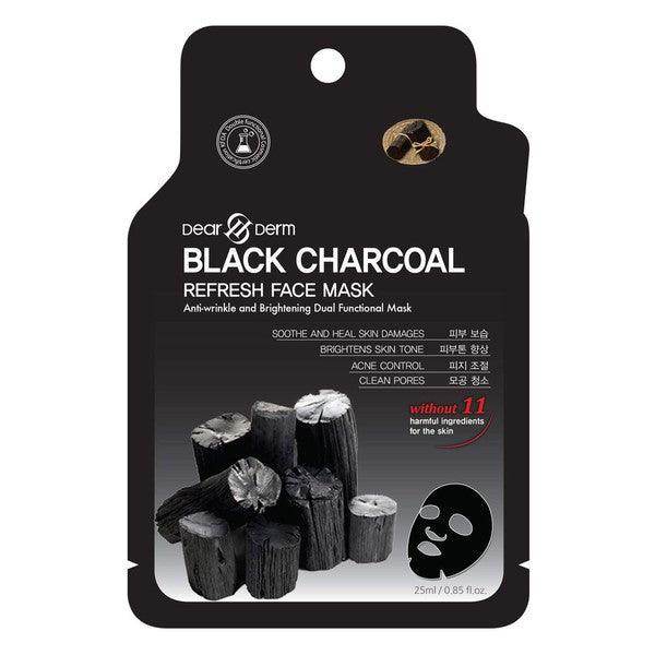 Fashion Fantasia 10 pack facial masks featuring black charcoal for skin revitalization and pore cleansing