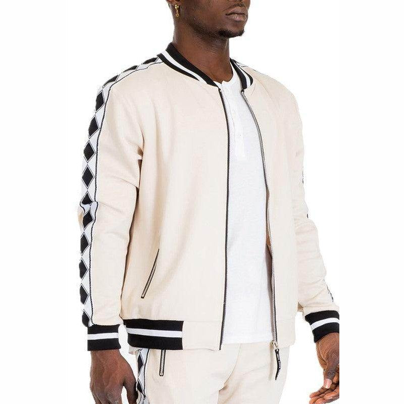 Diamond Tape Track Jacket - VacationGrabs