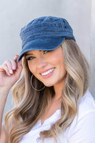 Distressed Cadet Hat Cap - VacationGrabs