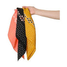 Dot and Floral Border Bandana Scarf - VacationGrabs