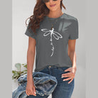 Dragonfly Graphic Round Neck Short Sleeve T-Shirt - VacationGrabs