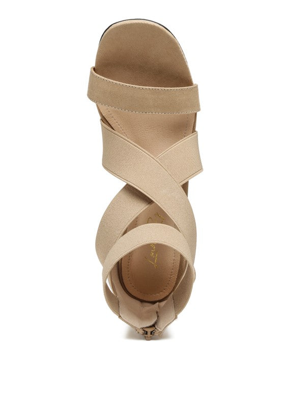 Rag Company women's nude strappy sandals for travel, perfect for dressy occasions