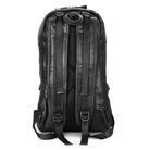 Durable travel backpack for men in sleek black design with padded straps and back for comfort