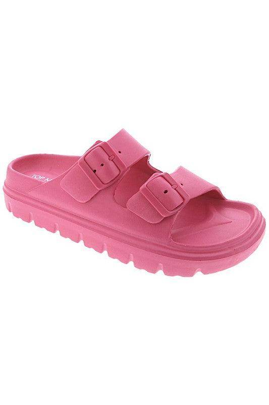 Double Strap Waterproof Slides - VacationGrabs