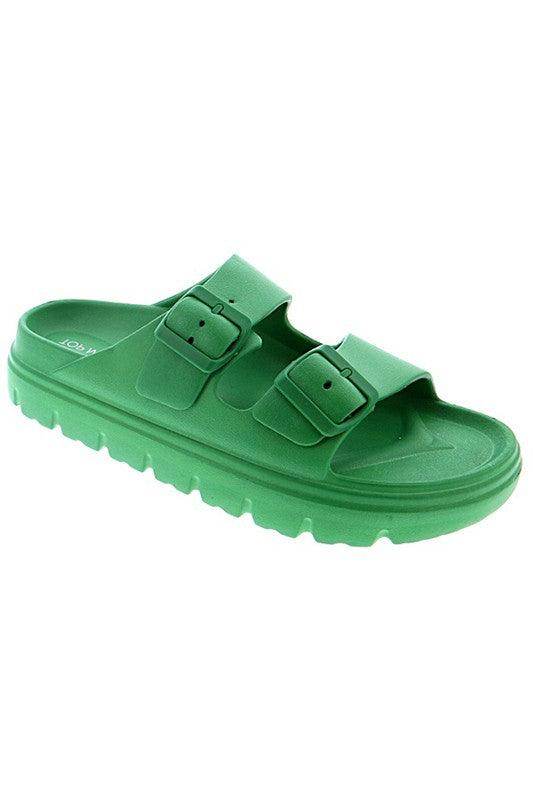 Double Strap Waterproof Slides - VacationGrabs