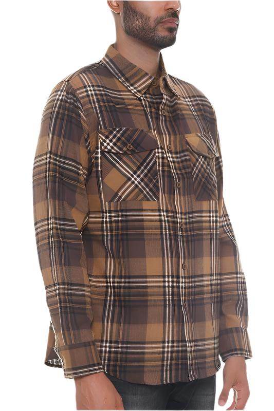 Plaid Flannel Long Sleeve Shirts S - 3XL - VacationGrabs