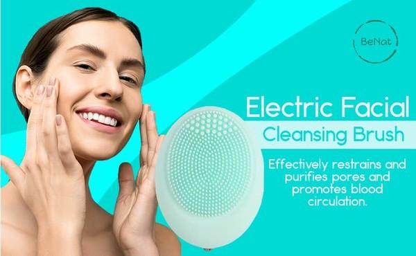 Electric Facial Cleansing Brush - VacationGrabs