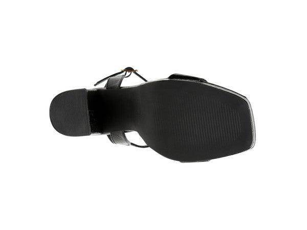 Sleek bottom view of Rag Company elegant high heel footwear with a stylish design and sturdy sole