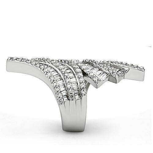 Sleek VacationGrabs elegant track ring jewelry with sparkling diamonds in a unique design