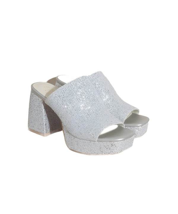 Stylish Let's See Style Women's Sandals in Silver, perfect elegant vacation shoes for summer outings