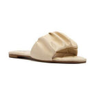 Gathered Upper Quilted Sole Sandals - VacationGrabs