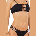 Two Piece Bikini With Lace Cut Out - VacationGrabs