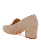 Astra Block Heel Genuine Suede Loafers - VacationGrabs