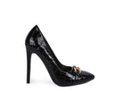 Fanfare Croc Stiletto Pump Heels - VacationGrabs
