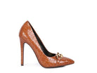 Fanfare Croc Stiletto Pump Heels - VacationGrabs
