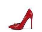 Fanfare Croc Stiletto Pump Heels - VacationGrabs