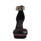 Rag Company stylish women's fashion chain strap heels with a chic design and platform sole
