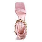 Rag Company Women's Fashion Chain Strap Heels in Pink for Stylish Occasions