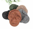 Variety of Aili's Corner fashion newsboy hats for women in different colors and patterns