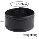 Black fashion punk rivet bracelets with adjustable size for a stylish men's accessory