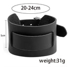 Men's black fashion punk rivet bracelets with adjustable strap and comfortable fit