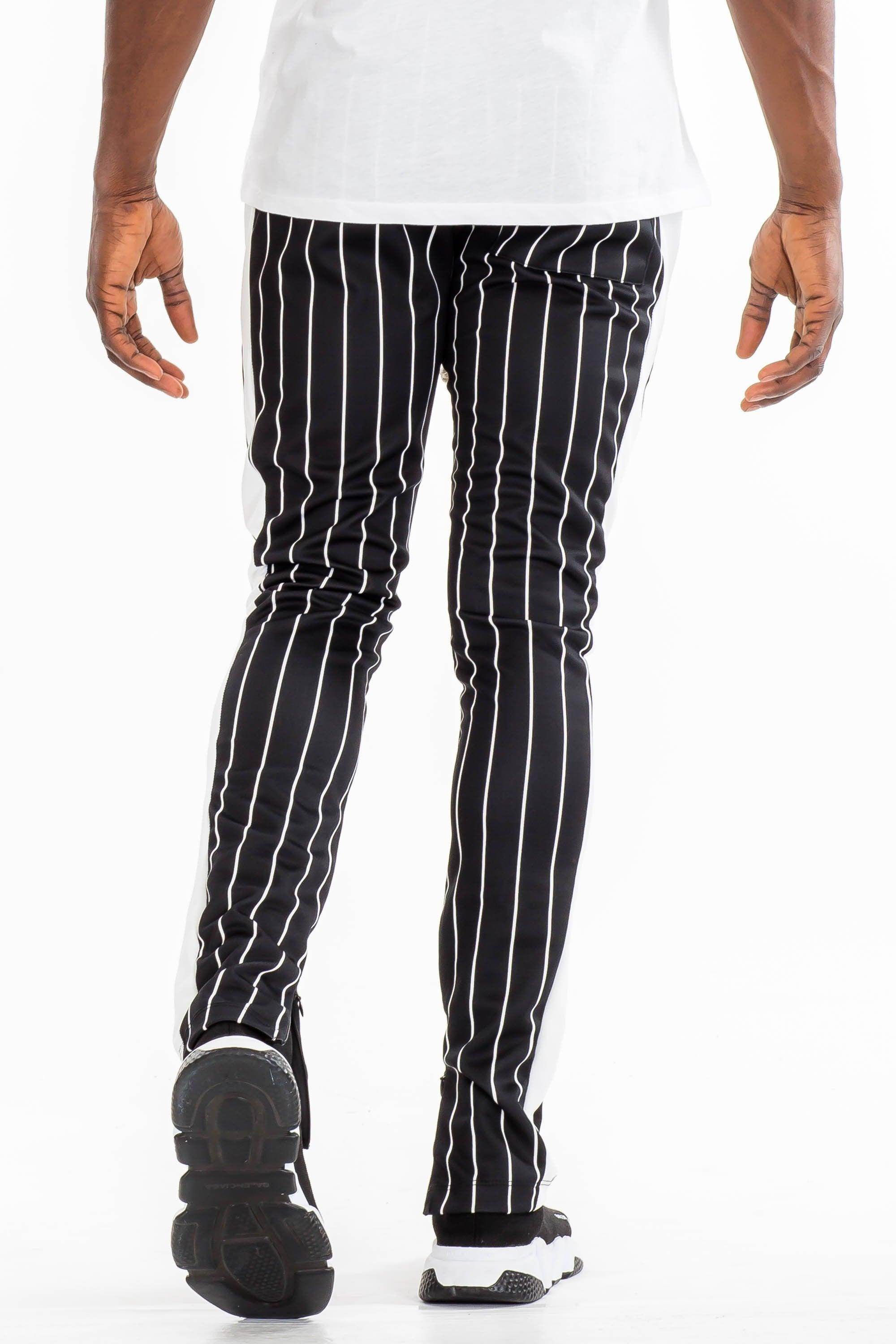 Men's striped joggers from VacationGrabs for a stylish fashion track pants vacation style.