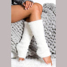 Soft white fashionable leg accessories perfect for adding warmth and style during colder months