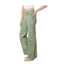 Risen Full Size Raw Hem Wide-Leg Jeans - VacationGrabs