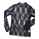 Floral print lace long sleeves top - VacationGrabs