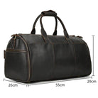 Stylish foldable leather suit bag by VacationGrabs, perfect for travel and storage