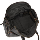 Interior view of foldable leather suit bag by VacationGrabs showcasing ample storage space and organization pockets