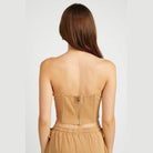French Terry Strapless Bustier Top - VacationGrabs