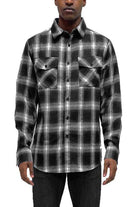 Full Plaid Checkered Flannel Long Sleeve - VacationGrabs