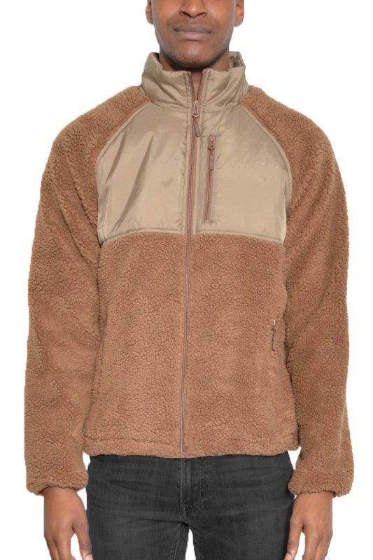 Full Zip Sherpa Fleece Jacket - VacationGrabs