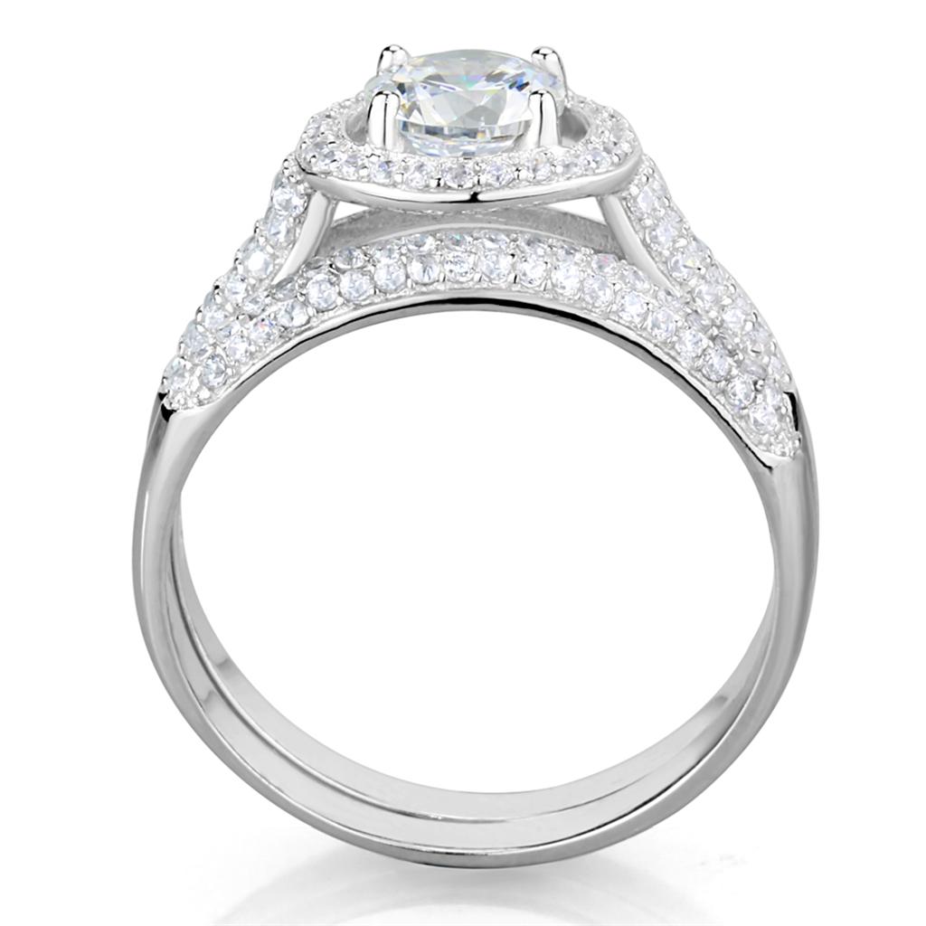 Stunning women's gift jewelry ring with a sparkling center stone and elegant band design