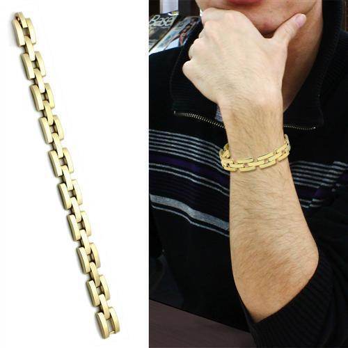 Stylish gold brass bracelet for women displayed on a wrist, showcasing its elegant design