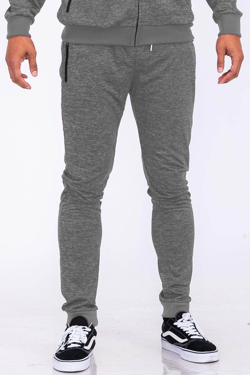 Grey Marbled Light Weight Active Joggers - VacationGrabs