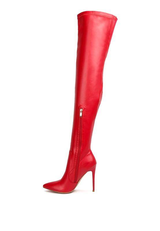 Gush Over Knee High Heel Boots - VacationGrabs