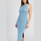 Halter Neck Maxi Dress with Open Back - VacationGrabs