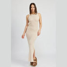 Halter Neck Maxi Dress with Open Back - VacationGrabs